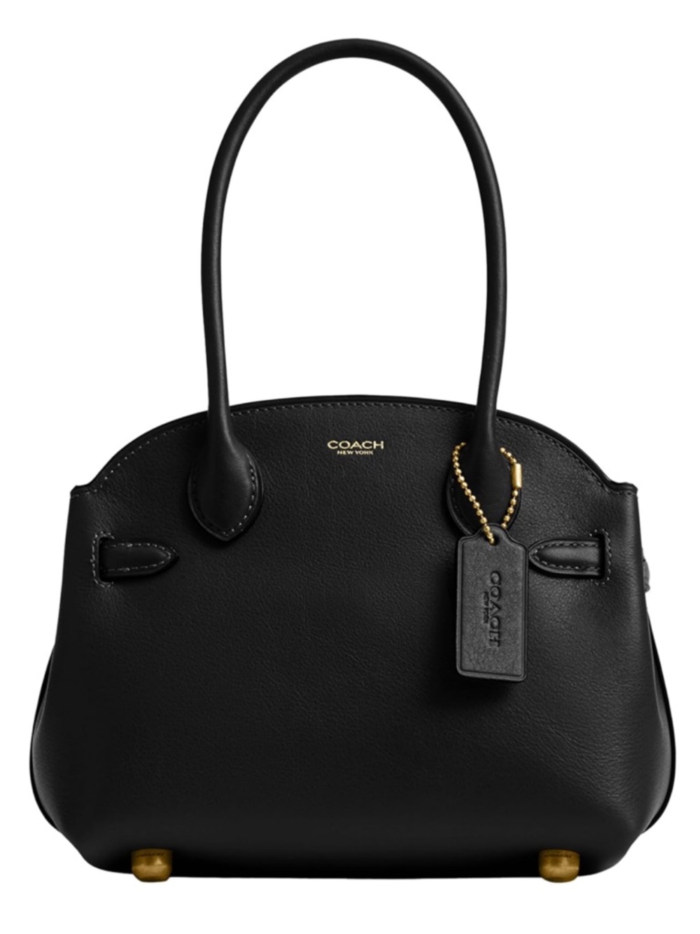 Coach Black Pebble Leather Soft Empire Carryall 21 - New